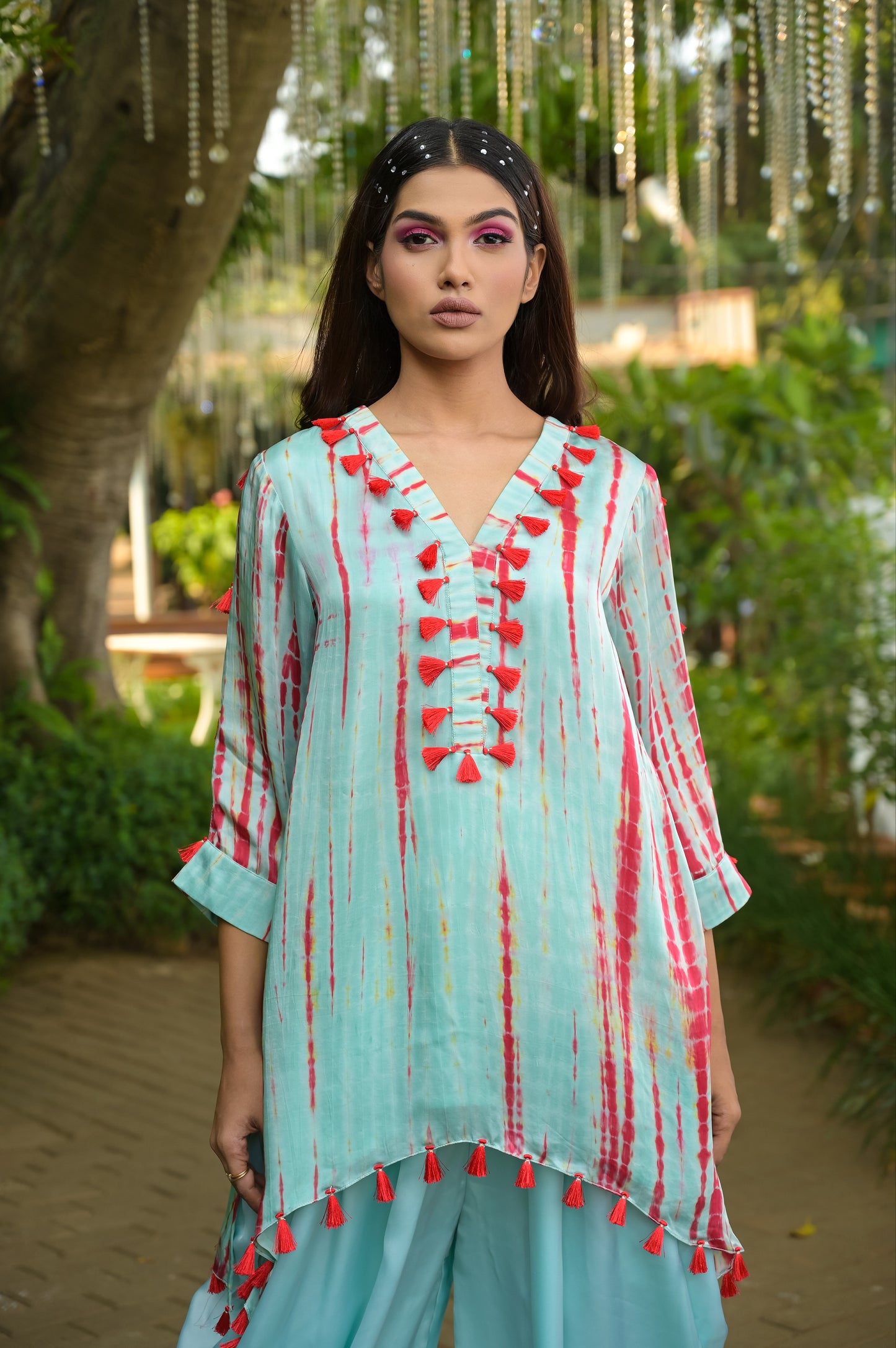 Iris Kurta & Cowl Pant Set