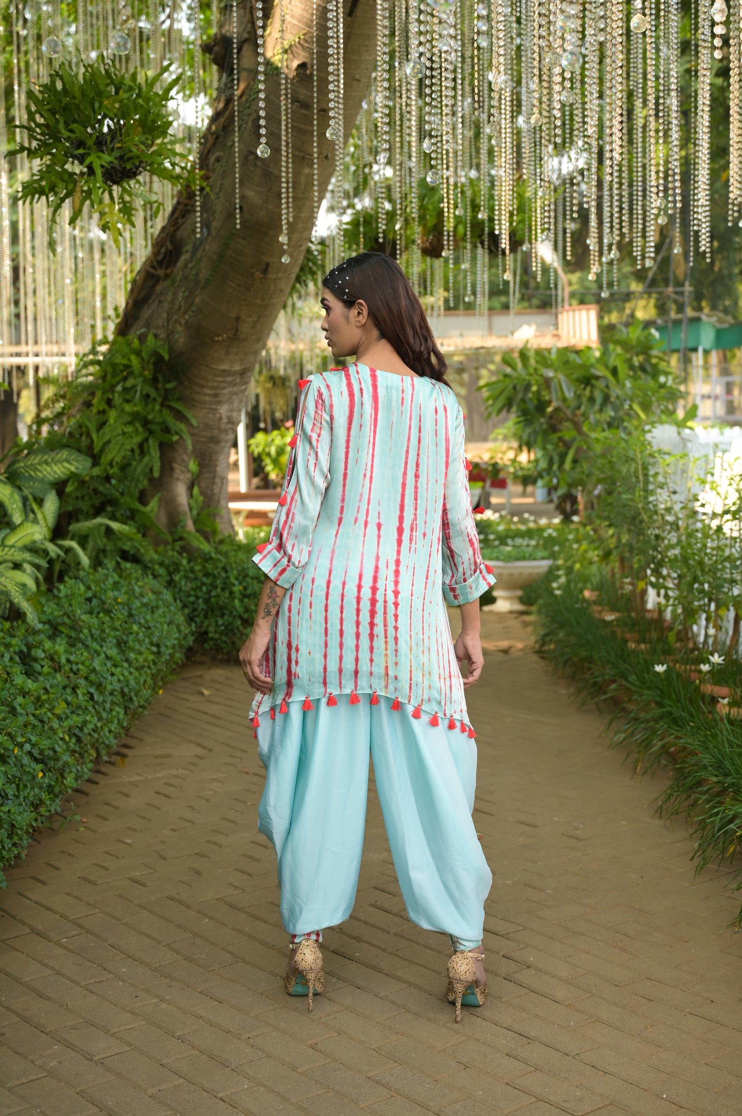 Iris Kurta & Cowl Pant Set