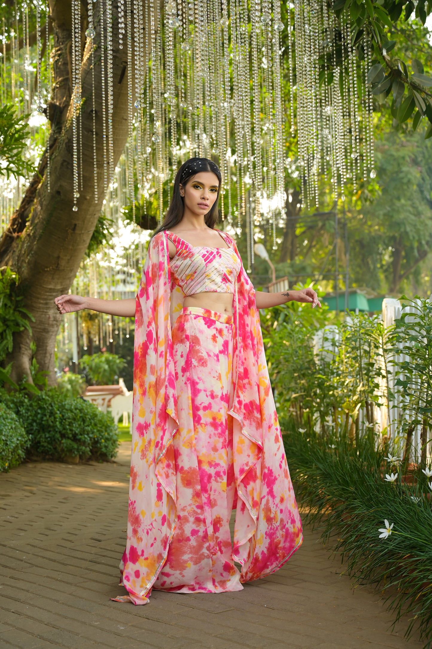 Claire Cape, Blouse & Palazzo Set