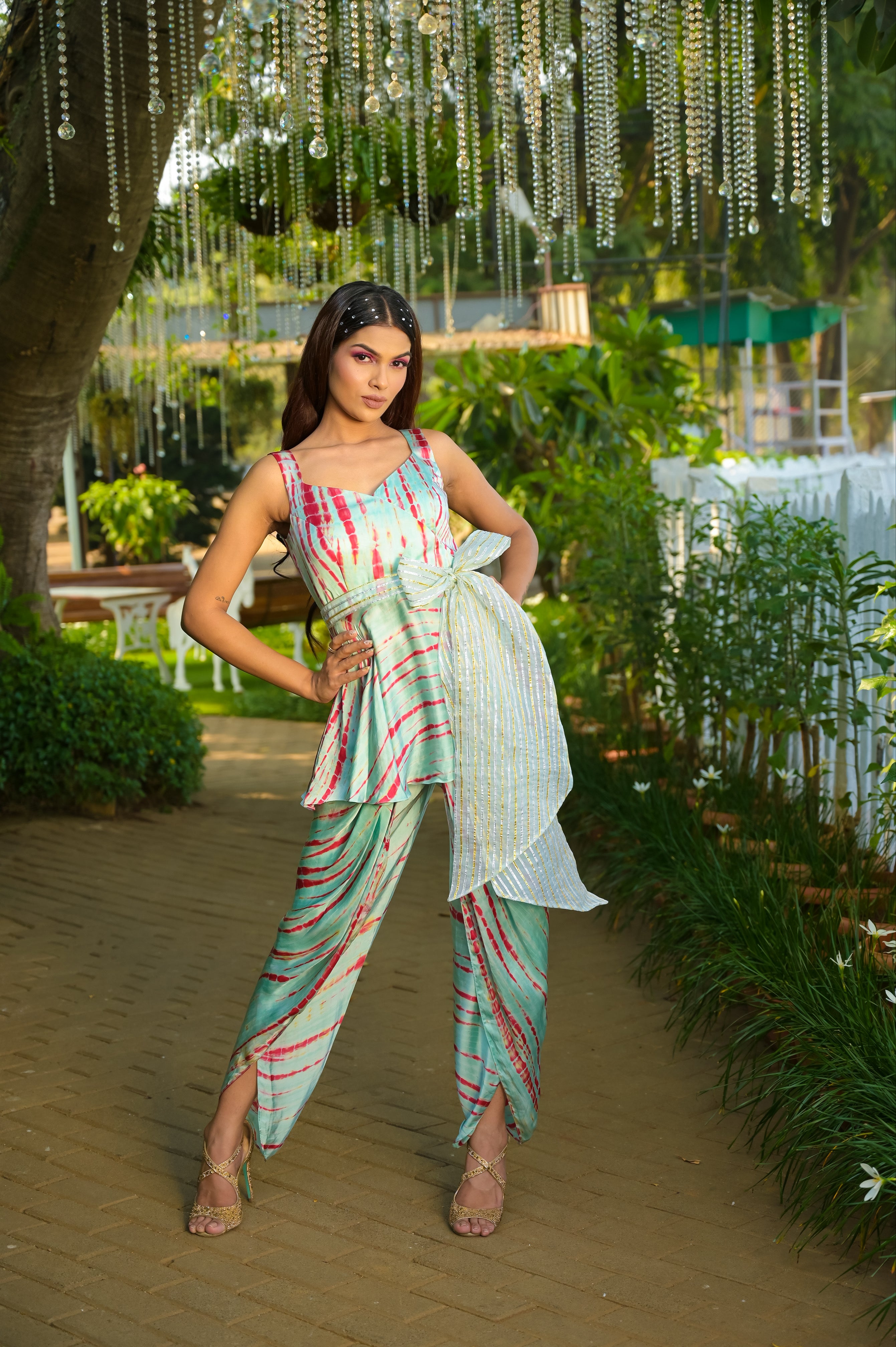Shop Blue Top  Dhoti Pants CoOrd Set by SOUP BY SOUGAT PAUL at House of  Designers  HOUSE OF DESIGNERS